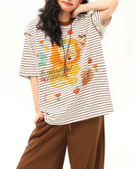 그래피티 스트라이프 반팔