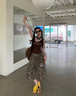 Retro simple casual shorts