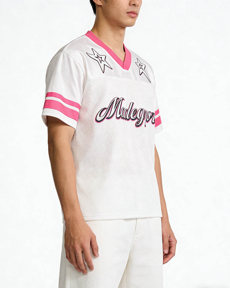 運動風拼接短袖