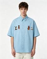 Cute Puppy Short Sleeve Shirt