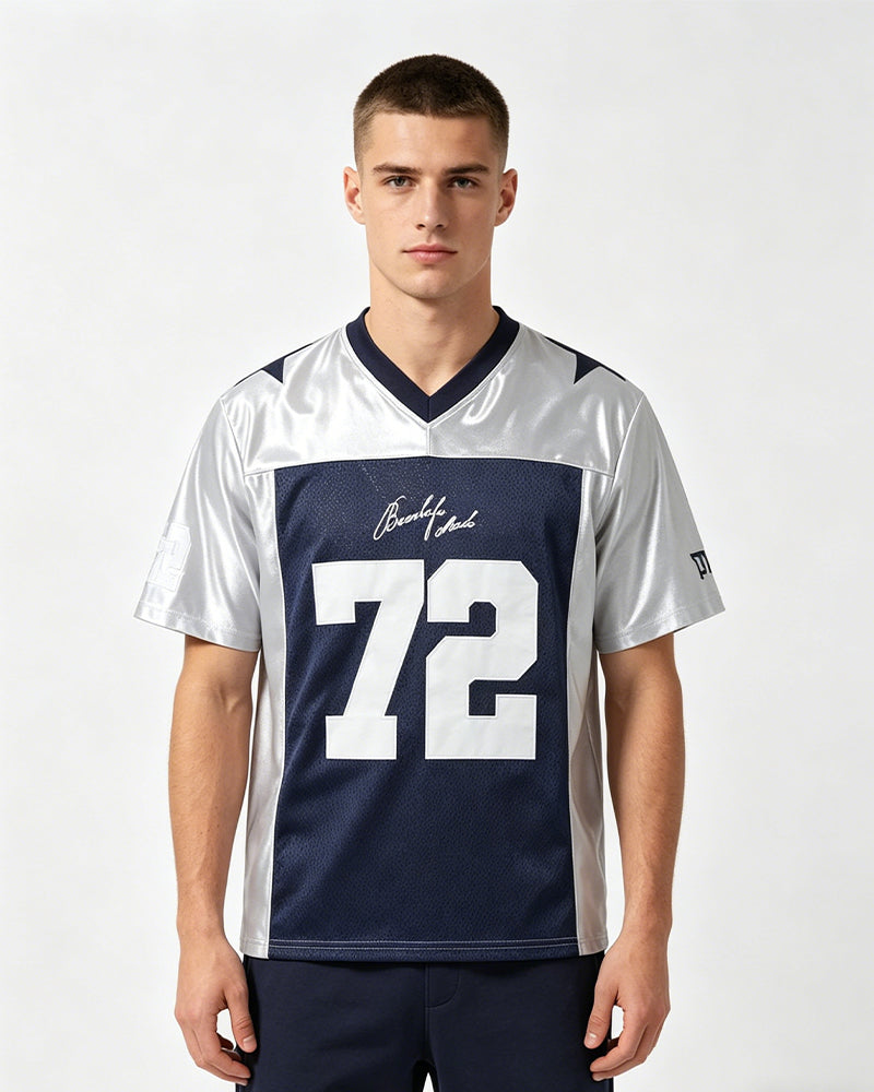 Spliced ​​sports short sleeves