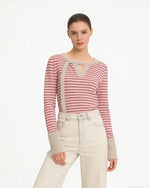 줄무늬 긴팔 셔츠