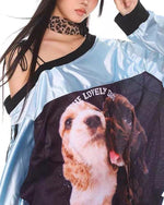 復古辣妹斜肩長袖（女款）