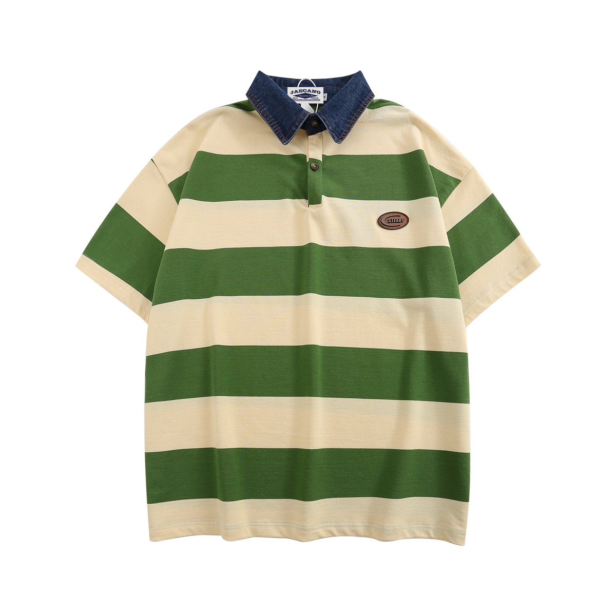 American retro striped short sleeves