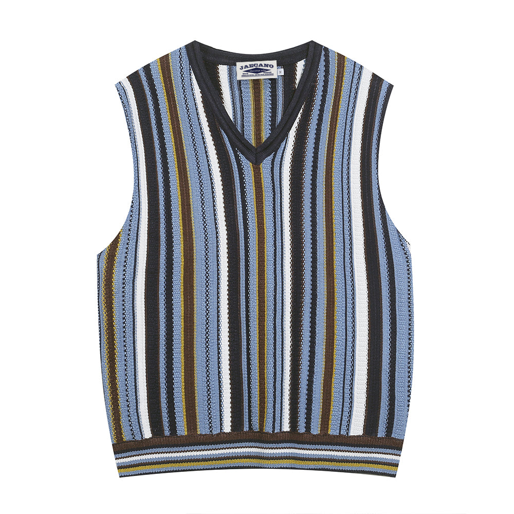 vintage striped sweater vest 