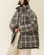 Retro reversible cotton jacket