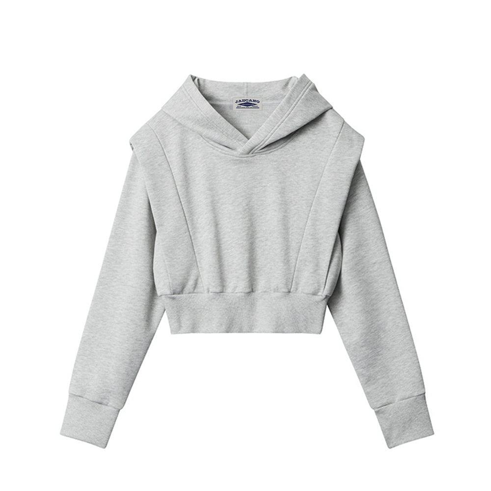 Hoodie short sweatshirt jacket (women)