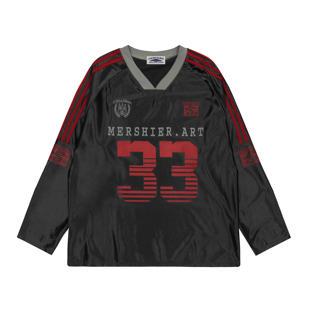 Retro letter sports jersey