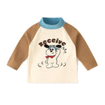 復古撞色打底衫