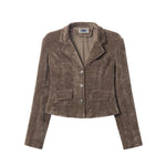 Retro woolen short jacket (women)