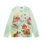 復古卡通針織毛衣