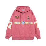 retro design hooded jacket