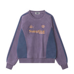 Retro versatile round neck sweatshirt