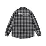 Plaid casual long-sleeved shirt