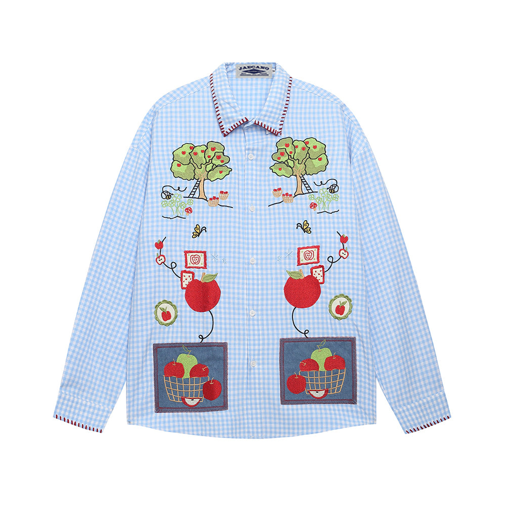 레트로 펀 긴팔 셔츠