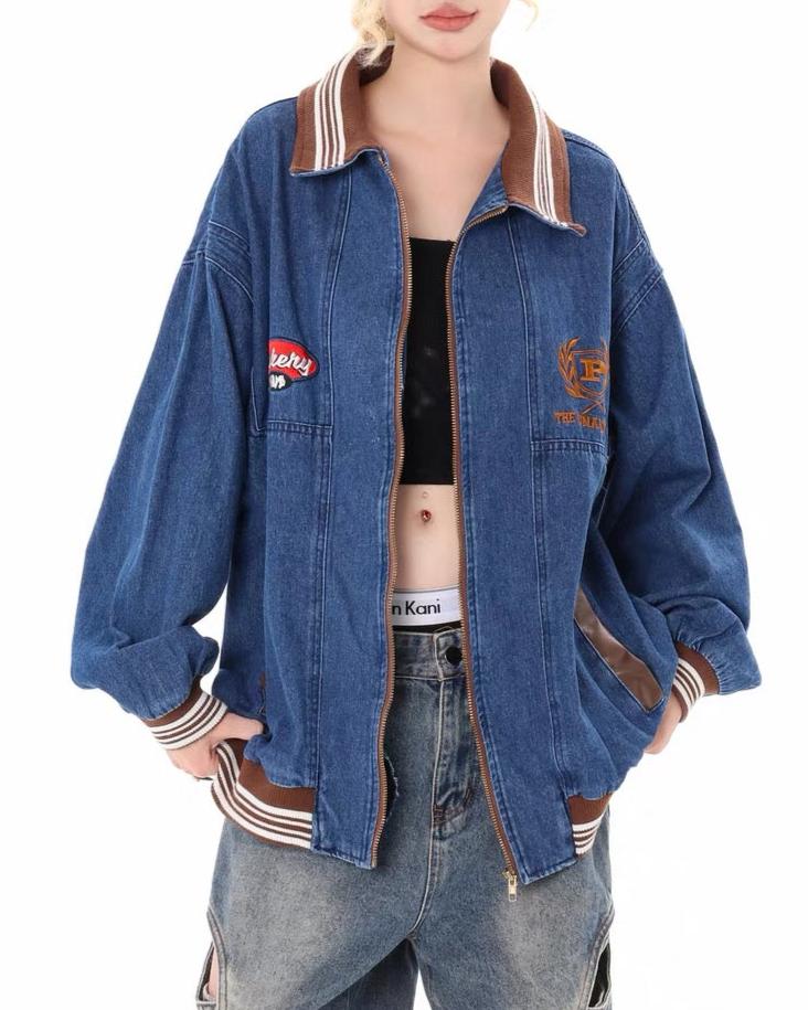 American retro denim jacket