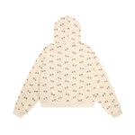 字母刺綉連帽衛衣外套