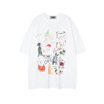 귀여운 프린트의 반소매