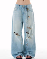 Gradient Wash Denim Pants