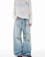 Gradient Wash Denim Pants