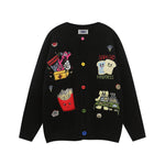 卡通刺綉毛衣
