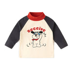 復古撞色打底衫