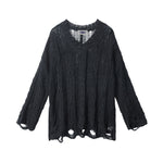 Lazy hollow knitted sweater (women's style)