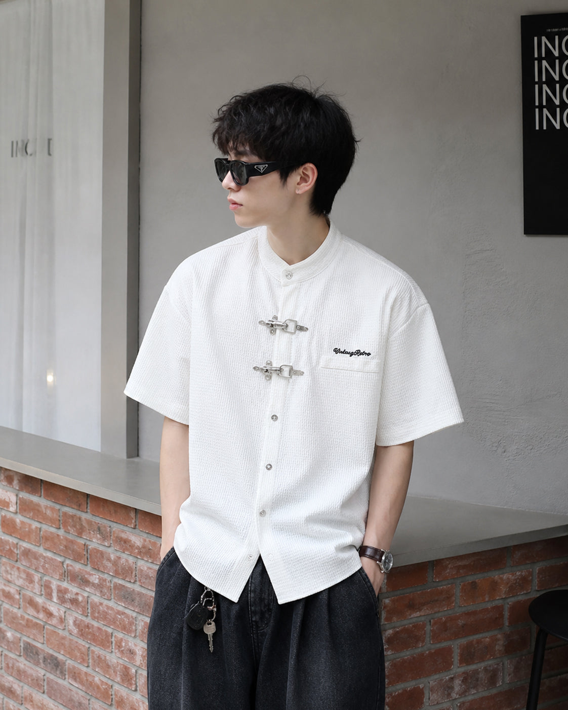 vintage waffle shirt