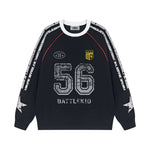 復古撞色圓領衛衣