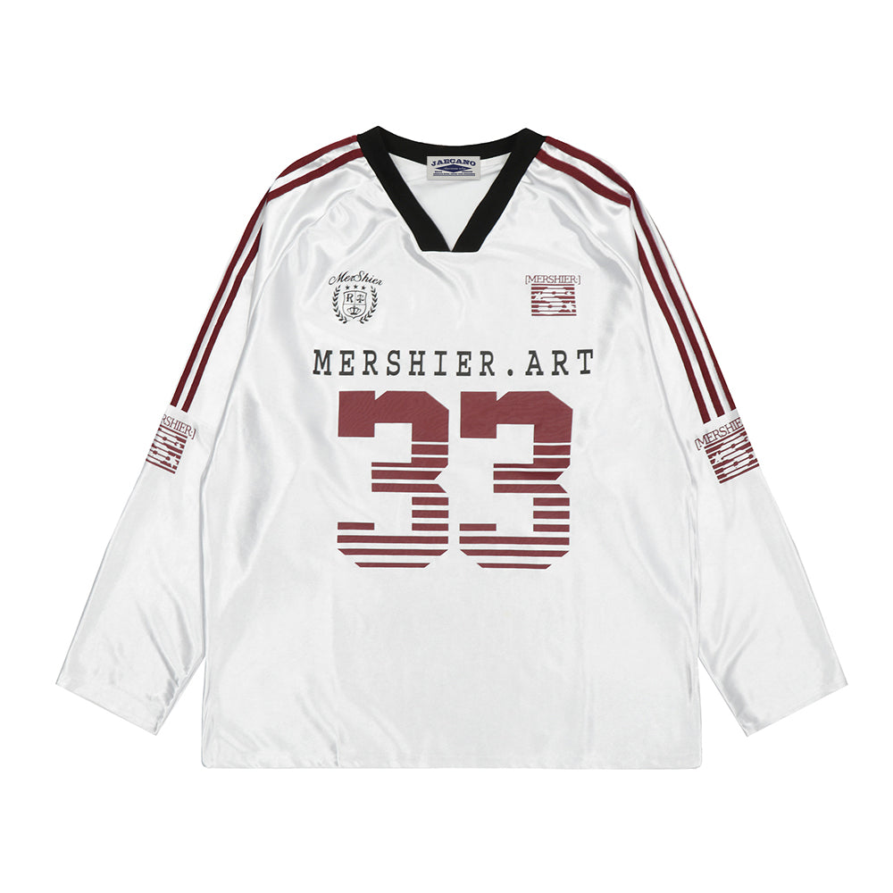 Retro letter sports jersey