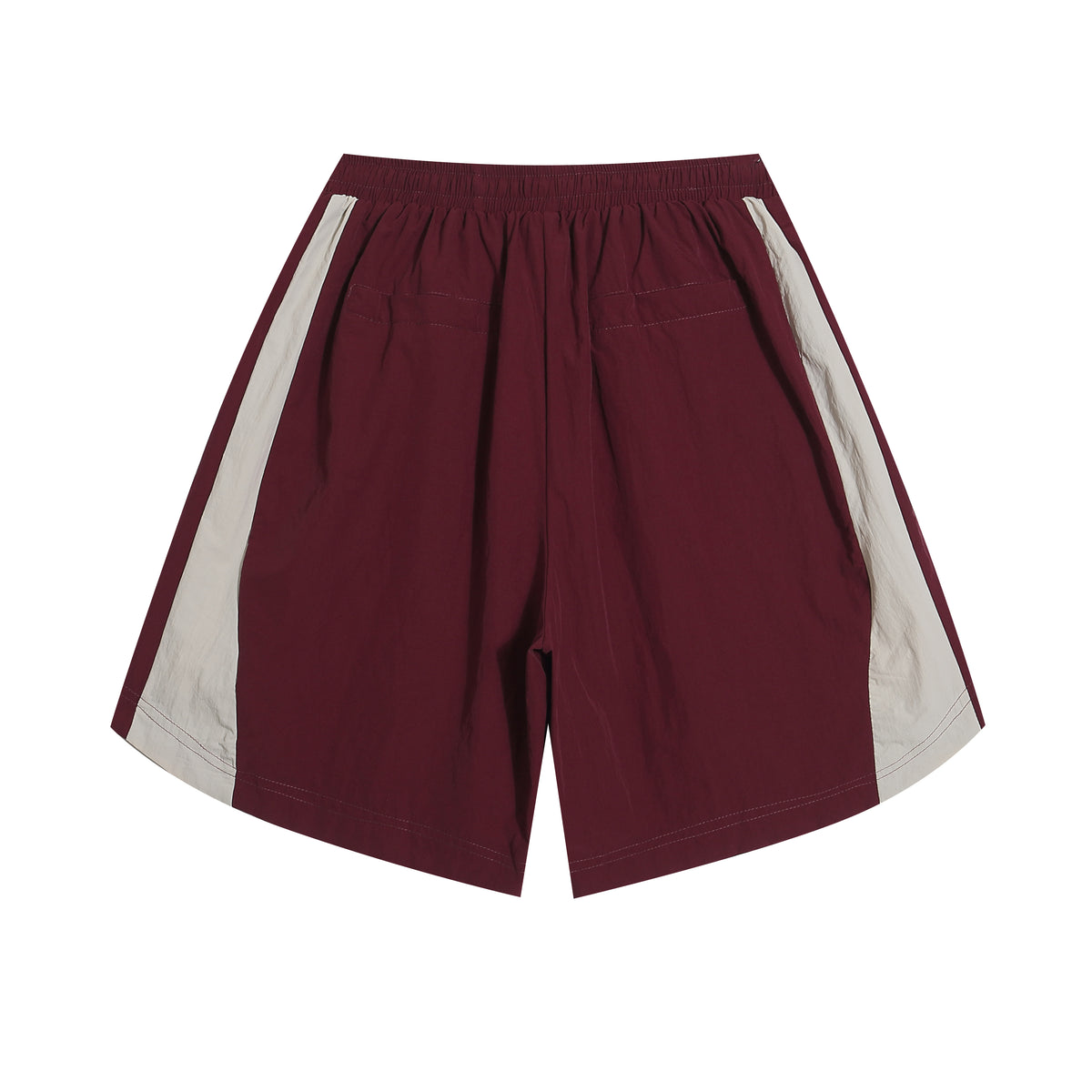 American retro patchwork sports shorts