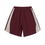 American retro patchwork sports shorts