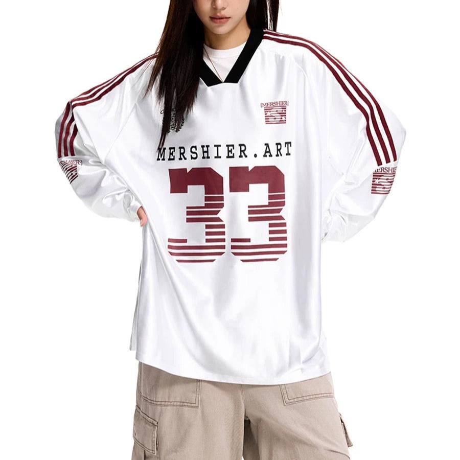 Retro letter sports jersey