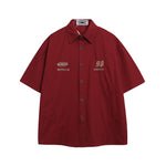 Vintage Embroidered Short Sleeve Shirt