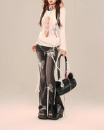 Retro cute embroidered long sleeves (women's style)