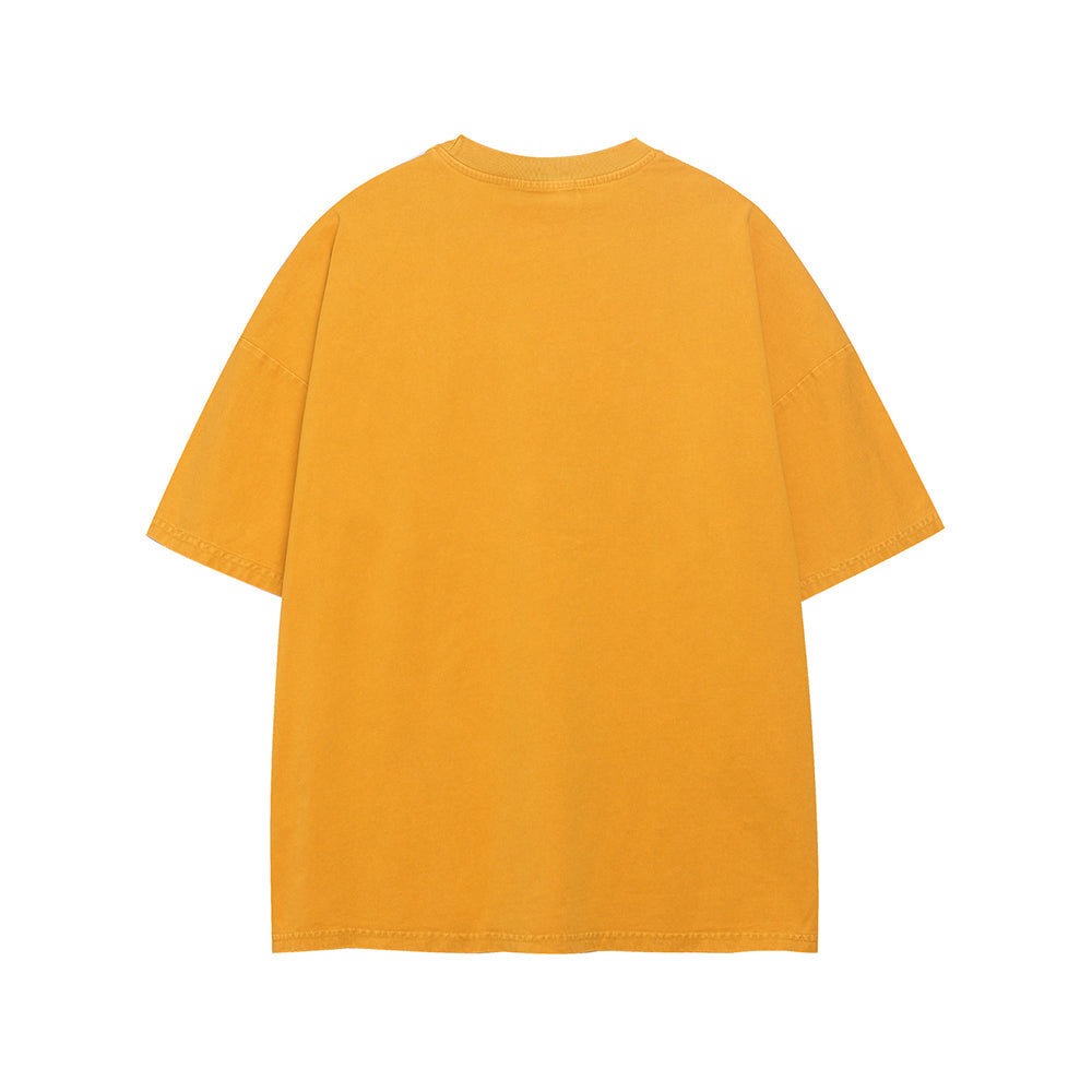 Retro distressed short sleeves