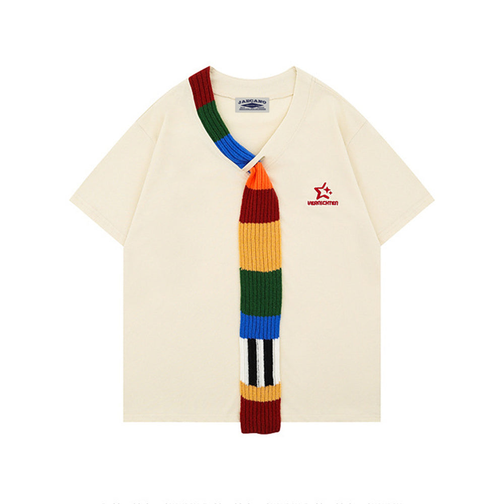 Color contrast short sleeves
