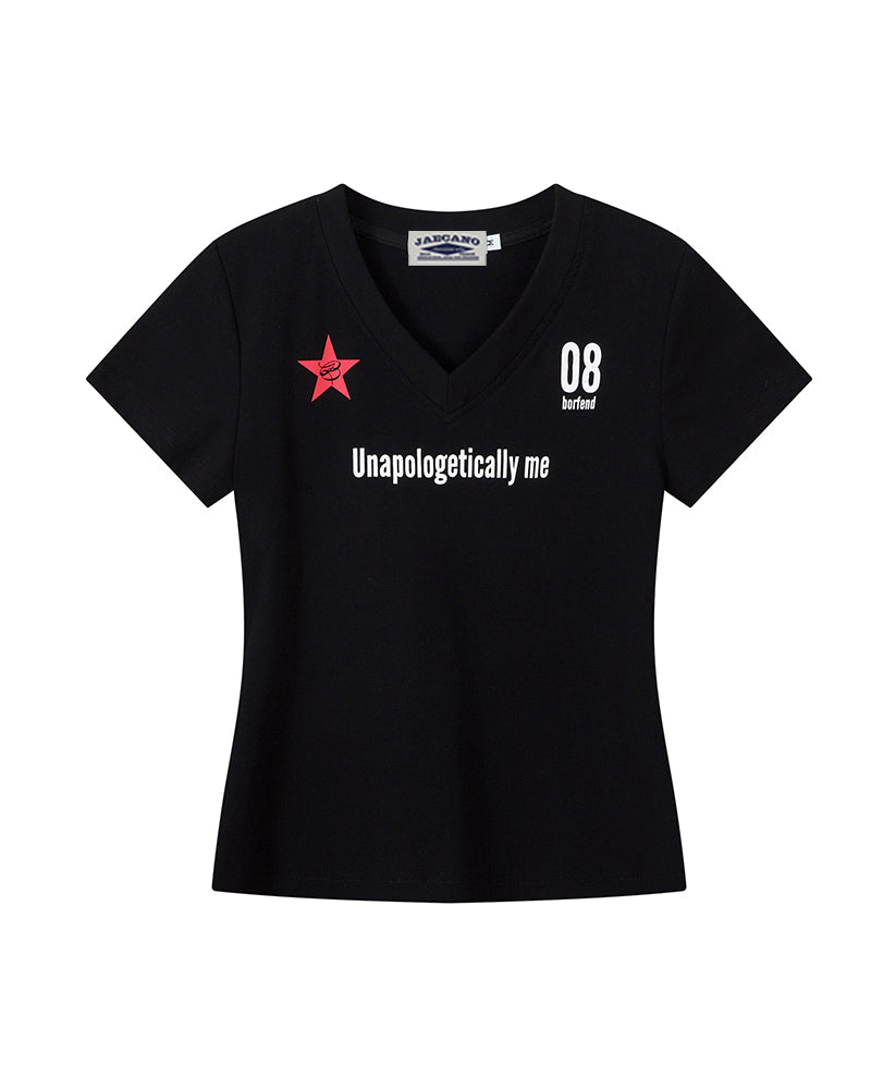 V-neck athletic t-shirt