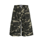 Camouflage cropped trousers