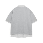 가짜 투피스 프린트 반팔