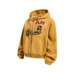 Retro leopard print hooded jacket