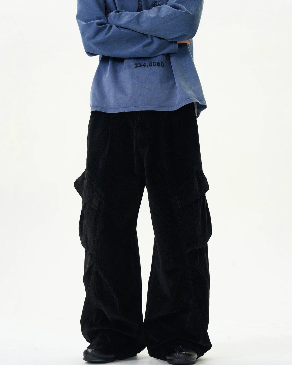 Retro simple work trousers