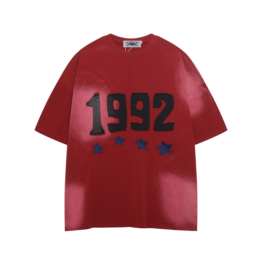 Retro digital short sleeves