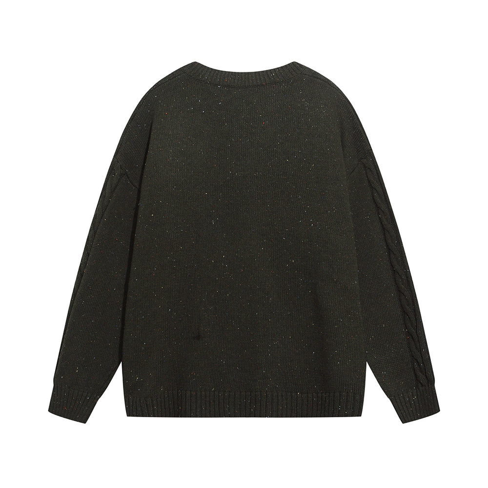 復古麋鹿提花開衫