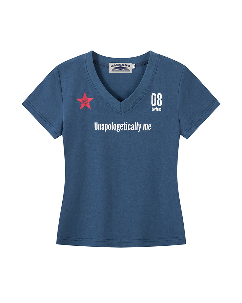 V-neck athletic t-shirt