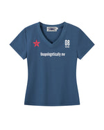 V-neck athletic t-shirt