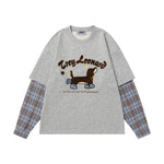 臘腸小狗假兩件長袖