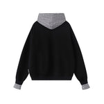 Spliced ​​fake two-piece casual sweatshirt jacket