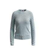 Striped crew neck versatile long sleeve