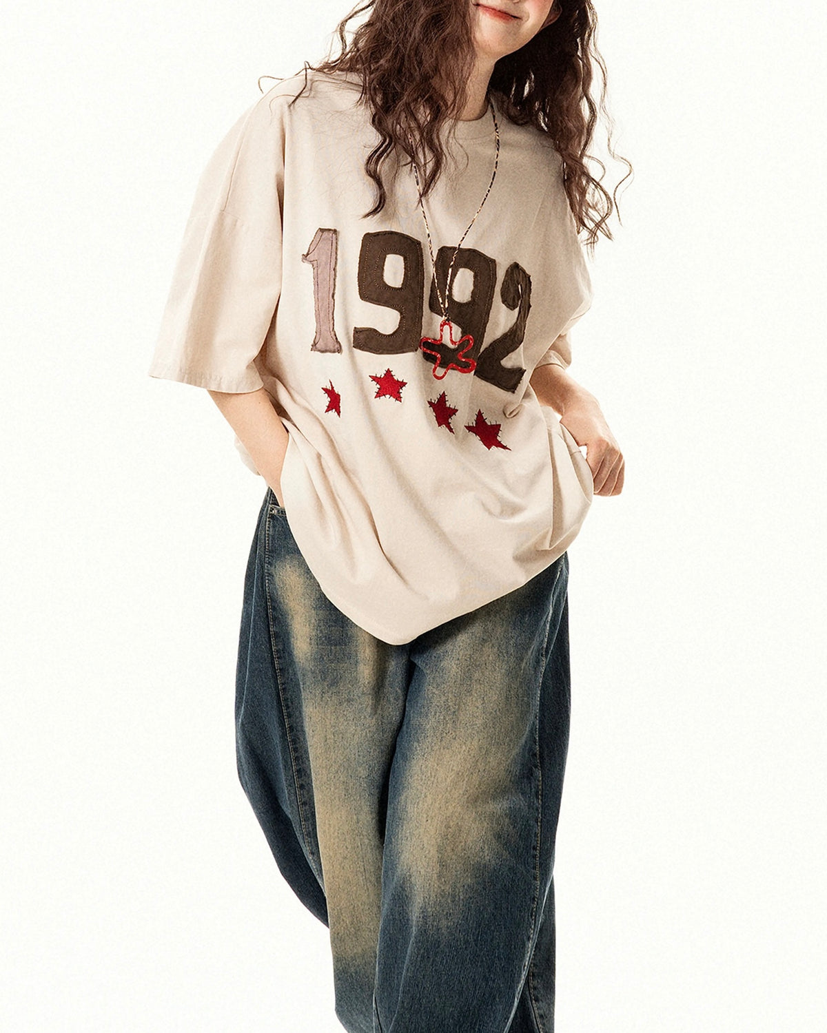 Retro digital short sleeves